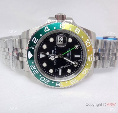 Rolex GMT-Master II  40 Watch Yellow Green Ceramic Bezel Jubilee Strap